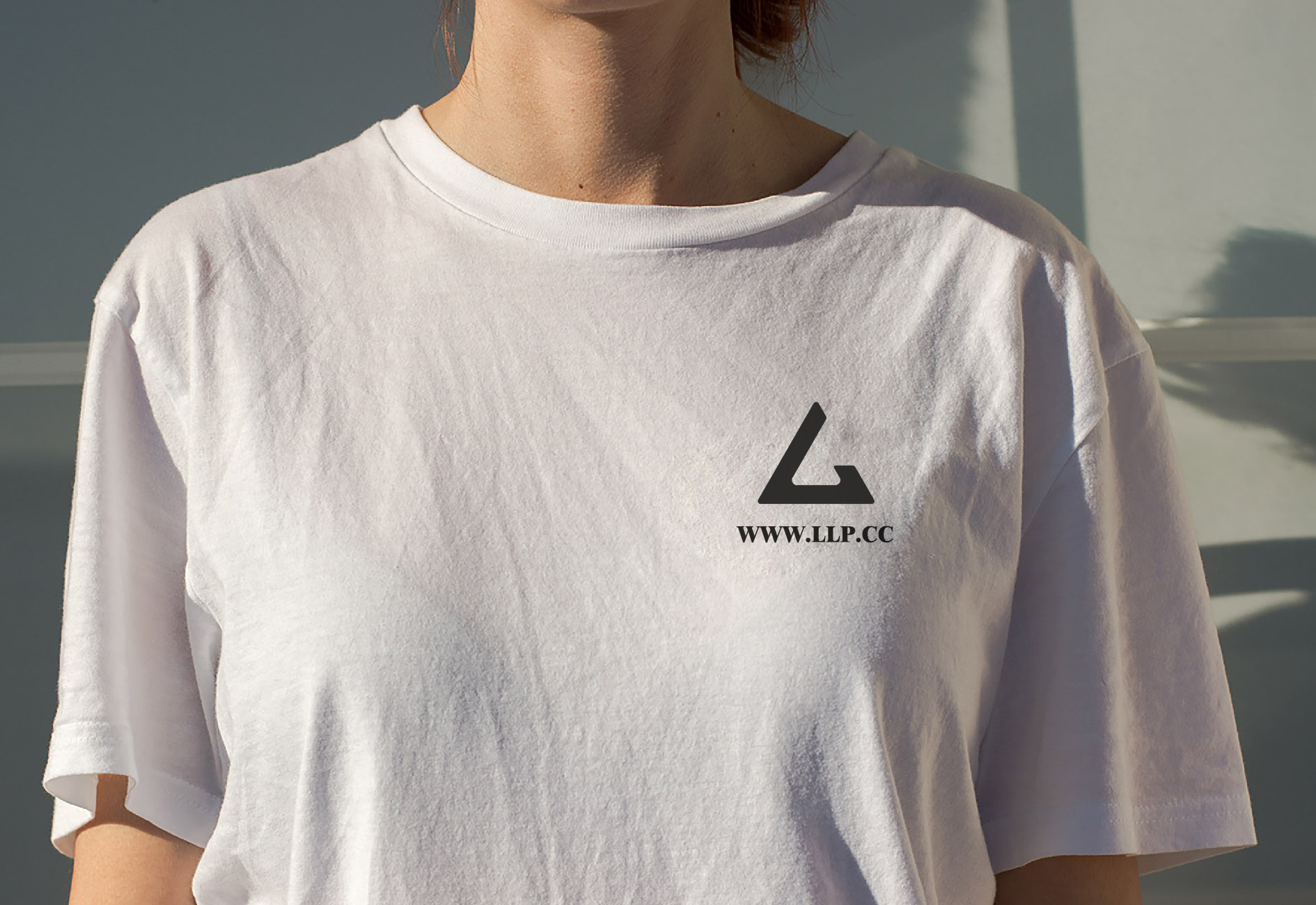 L字母创意logo梁乐平Logo新设计（衣服LOGO效果图）